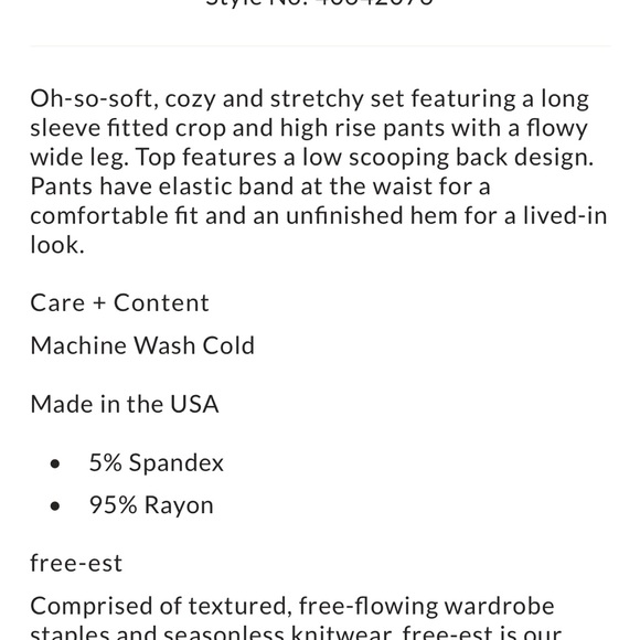 NWT Free People Alia Set M - Picture 2 of 6